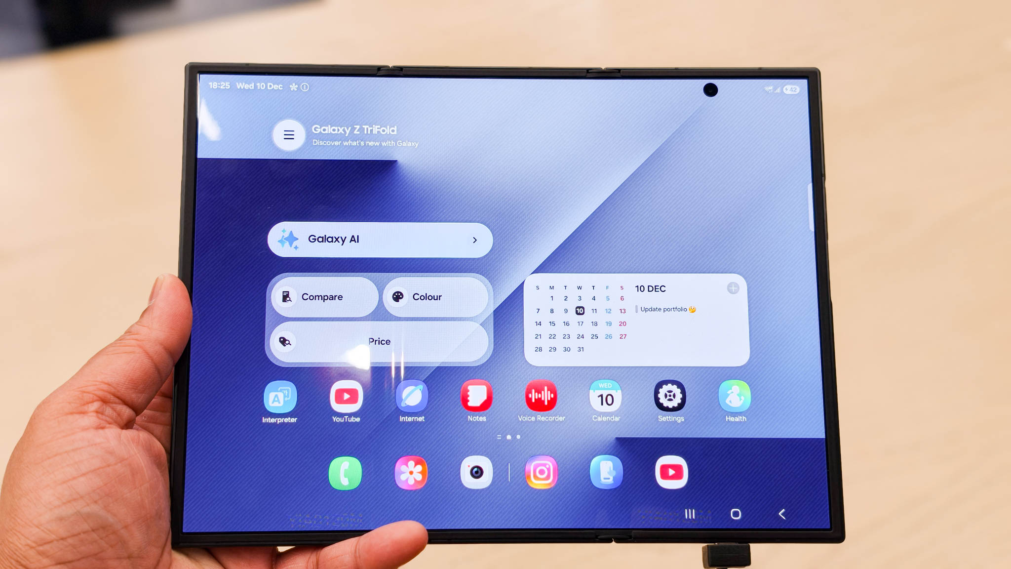 Samsung Galaxy Z TriFold hands-on testing at Dubai Mall on Android Central