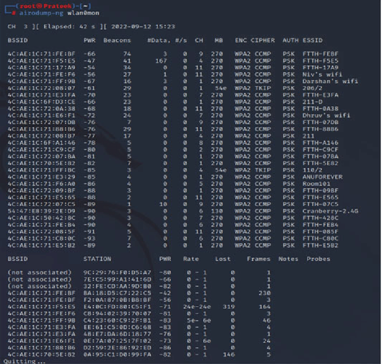 Collecting All The Wi Fi Network User Details