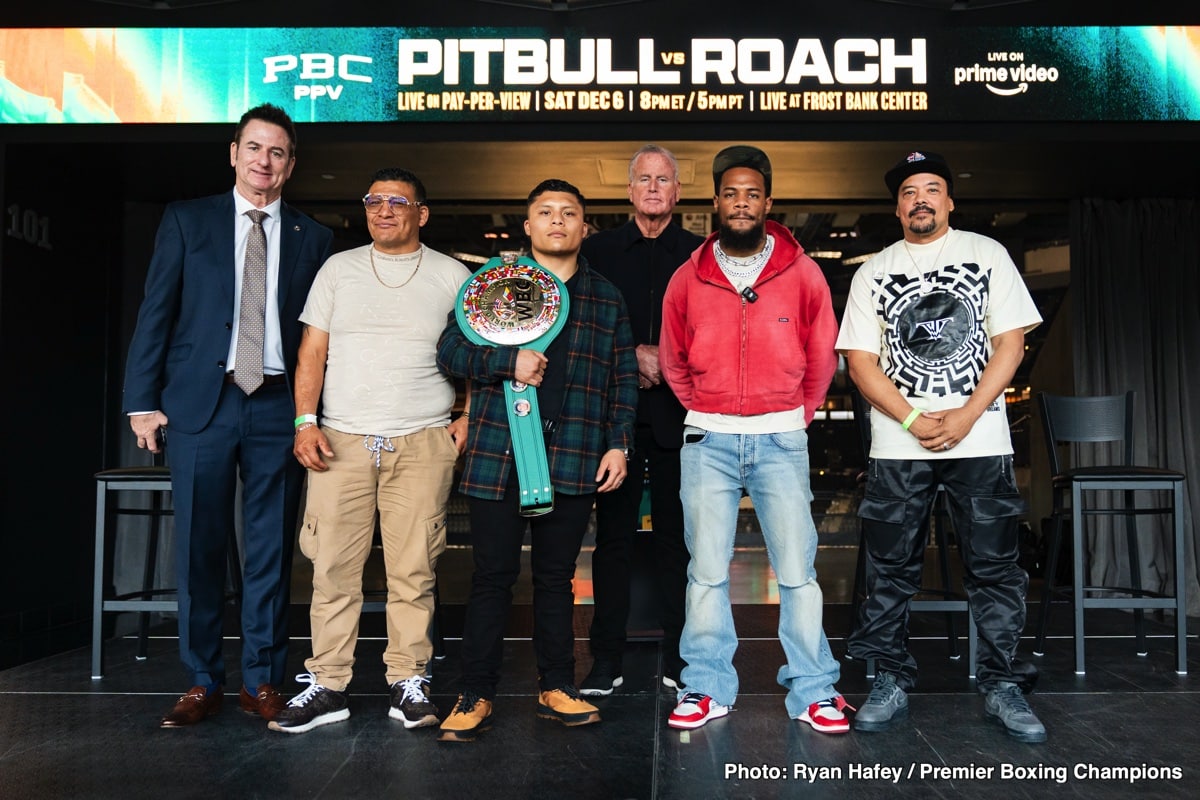Image: Roach Eyes Matias, Shakur & Russell — After Beating Pitbull Cruz?