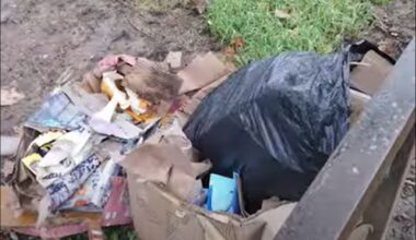 Dumped rubbish items on council-owned land. Image: Telford & Wrekin Council