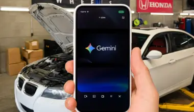 The impressive Google Gemini AI virtual assistant helps this mechanic perform a
