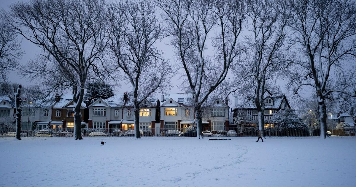 London braced for snow with New Year 'Arctic freeze' sending UK temperatures to -8°C | News UK