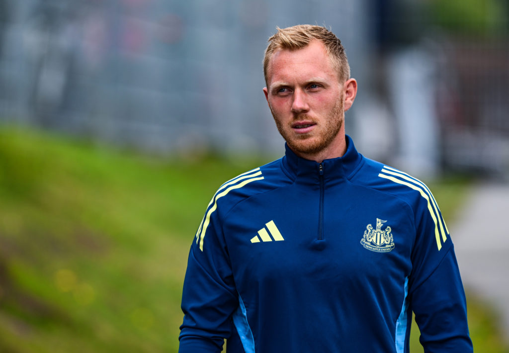 Newcastle United set-piece coach Martin Mark is pictured during a pre-season training session.