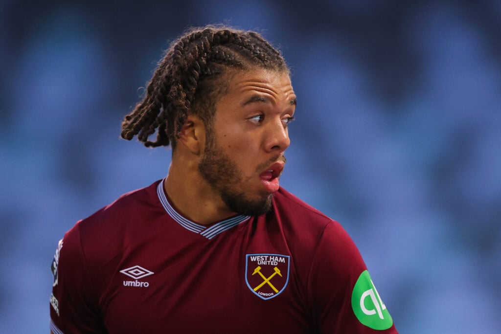 Ezra Mayers during Manchester City U21 v West Ham U21 - Premier League 2