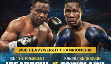 Image: Ike Ibeabuchi vs Kabiru Towolawi tonight in Lagos, Nigeria