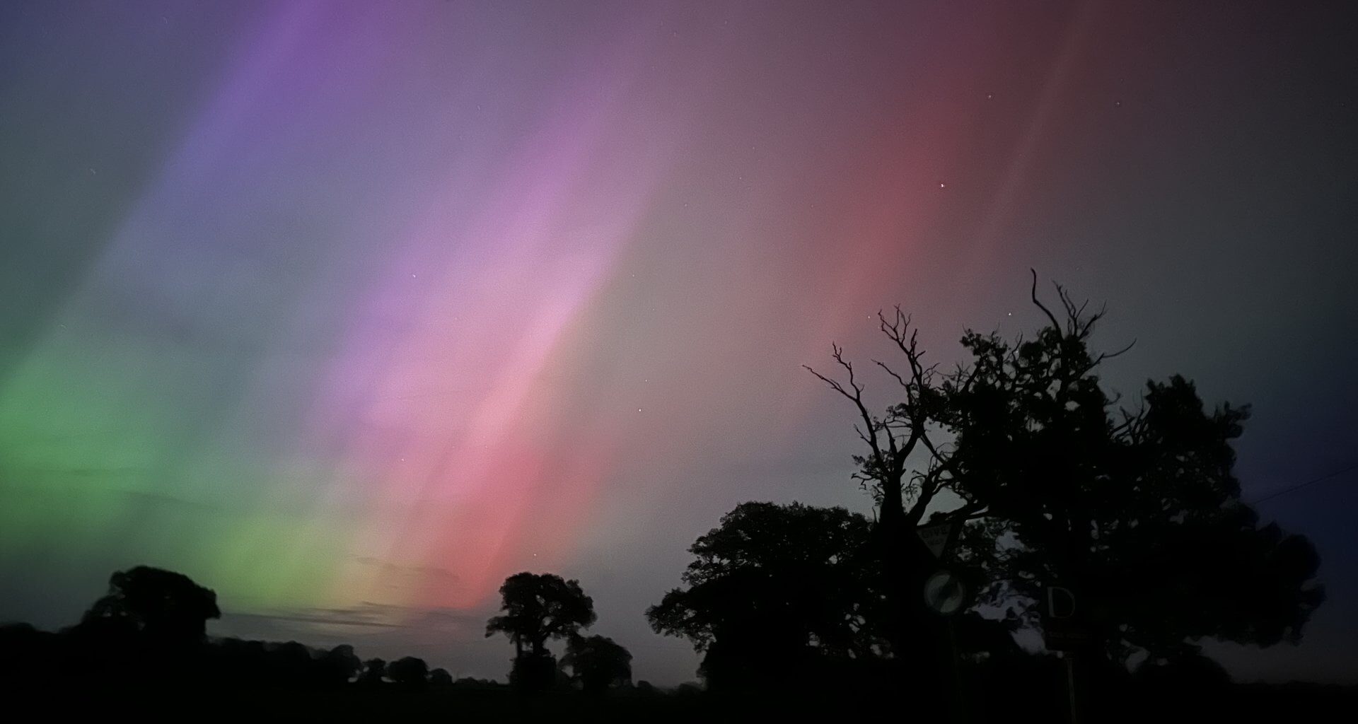 The aurora borealis from Norfolk, UK (Credit : Mark Thompson)