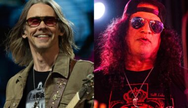 Myles Kennedy and Slash onstage in 2025