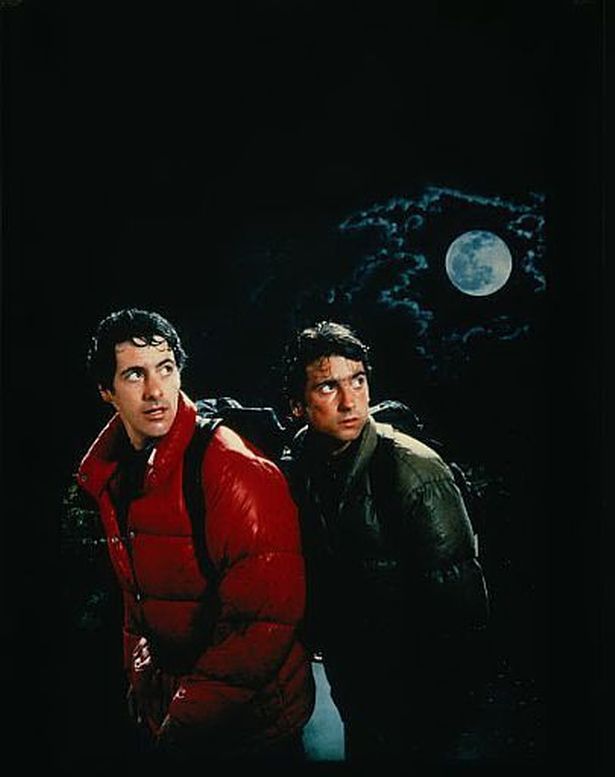 Griffin Dunne and David Naughton in an American Werewolf in London, hiking the North York Moors