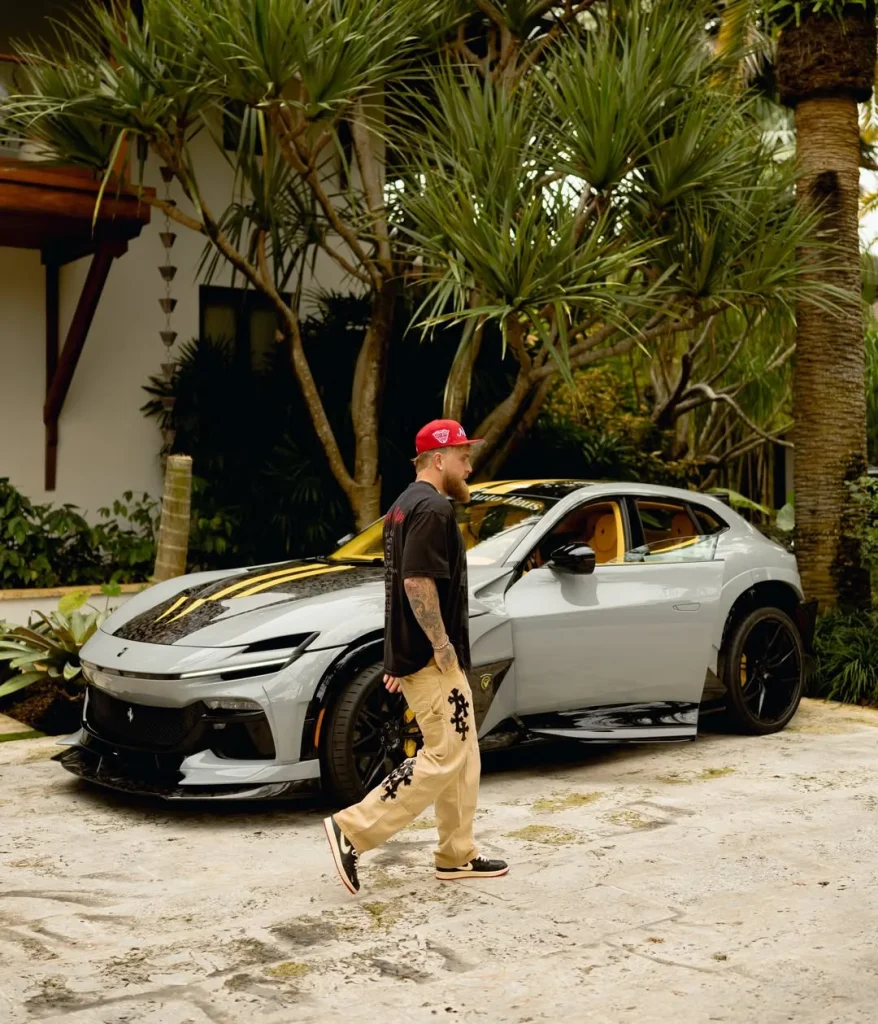 Jake Paul treated himself to a wild one-off Ferrari as a ‘pre-fight gift’ before Anthony Joshua bout