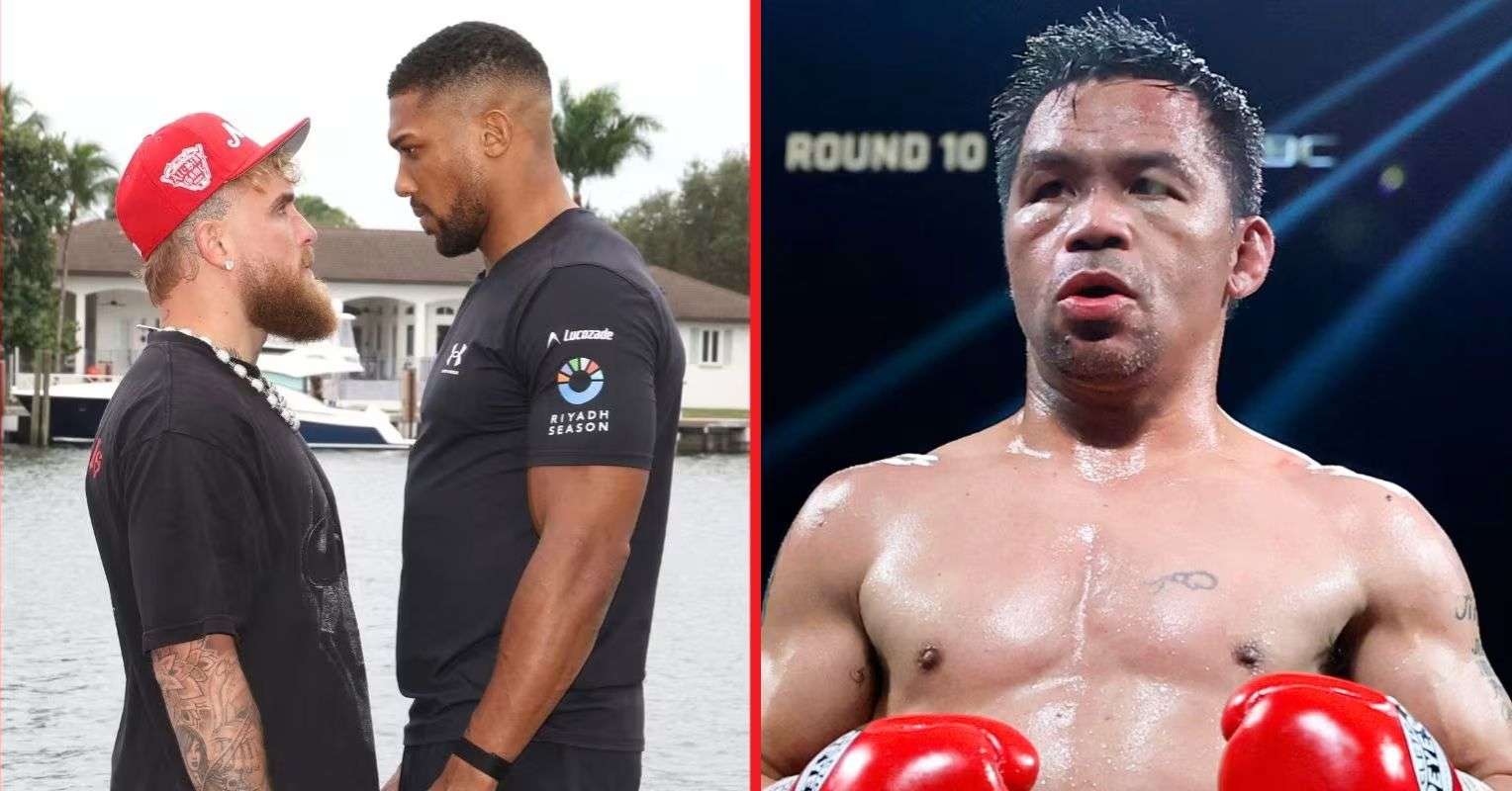 Manny Pacquiao weighs in on Anthony Joshua vs Jake Paul with a simple prediction