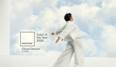 Pantone cloud dancer colour of the year 2026