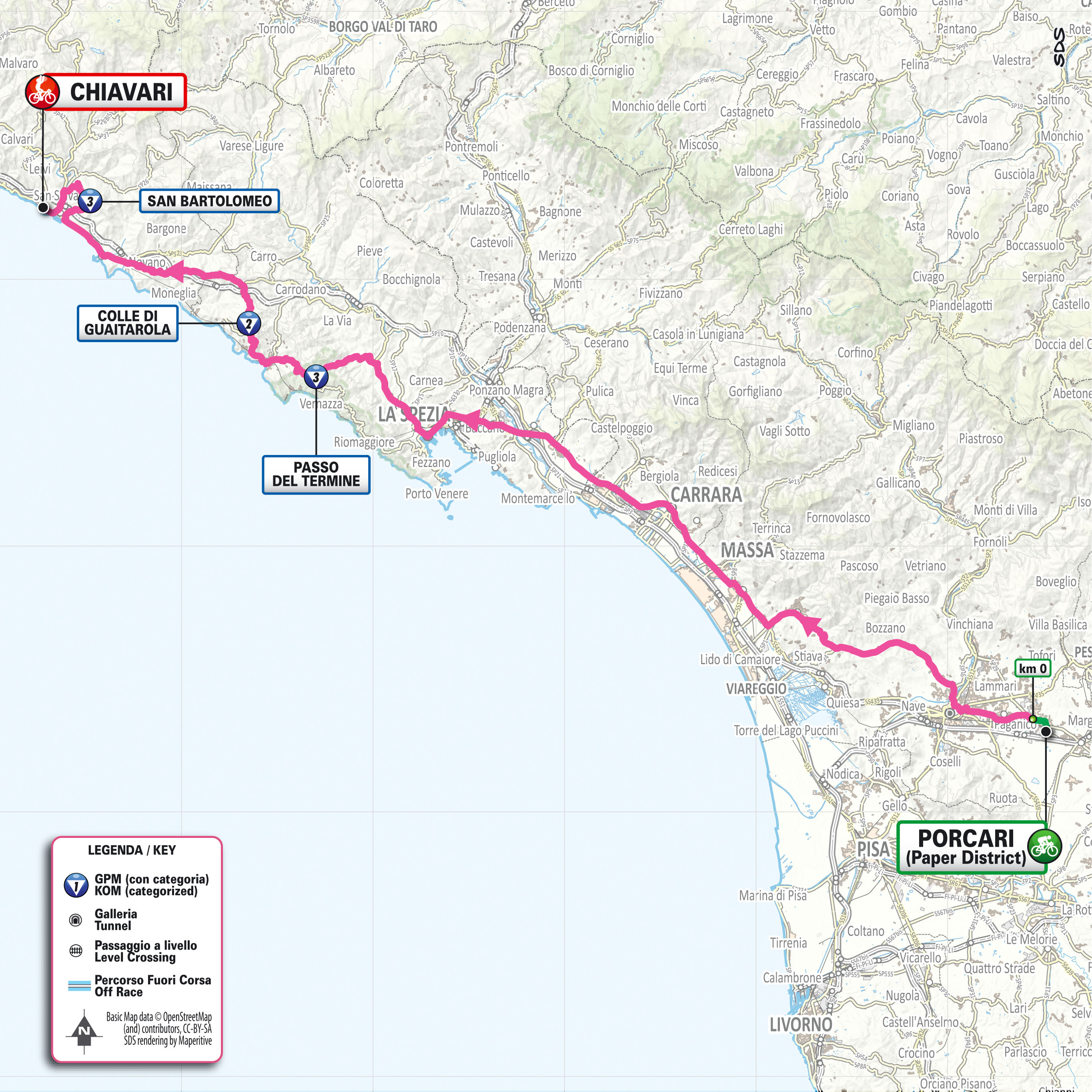 Giro d'Italia 2026 stage 11 map