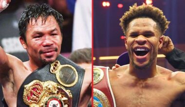 Manny Pacquiao and Devin Haney both compete for the same opponent