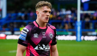 - 02/03/2025 - Rugby League - Betfred Super League Round 3 - Leeds Rhinos v Castleford Tigers - AMT Headingley, Leeds, England - Fletcher Rooney of Castleford looks dejected after his teams lose to Leeds