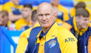 Leeds Rhinos boss Brad Arthur on the sidelines