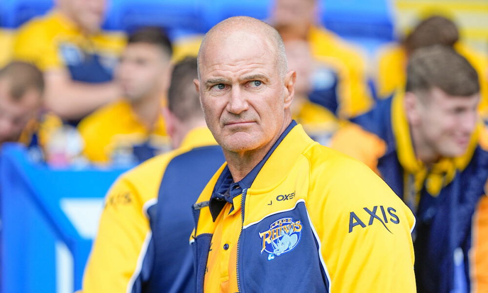 Leeds Rhinos boss Brad Arthur on the sidelines