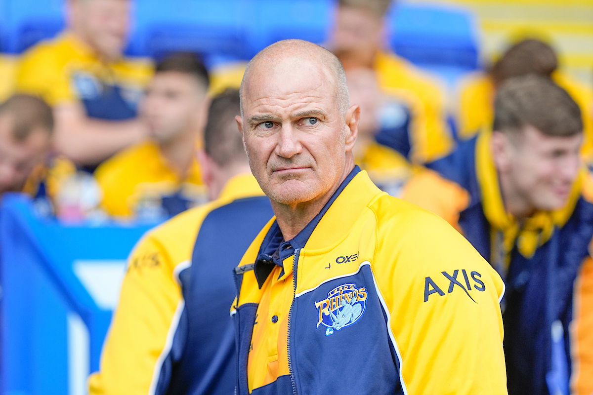 Leeds Rhinos boss Brad Arthur on the sidelines