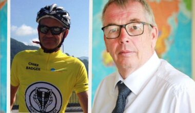 Reidsteel managing director Simon Boyd and Barking Badgers cycling club founder Andy Dewhurst of Mudeford on King’s New Year Honours list