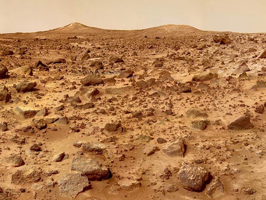 The search for life on the surface of Mars has been ranked as a top priority for the human exploration of the red planet (Credit : NASA)