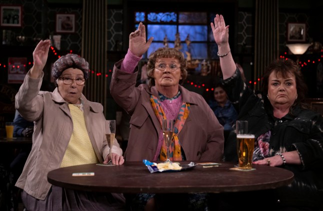 TX DATE:01-08-2025,TX WEEK:30,EMBARGOED UNTIL:22-07-2025 00:00:01,DESCRIPTION:Agnes and the gang start a podcast,COPYRIGHT:BBC Studios / BOC,CREDIT LINE:Graeme Hunter / BBC Studios / BOC