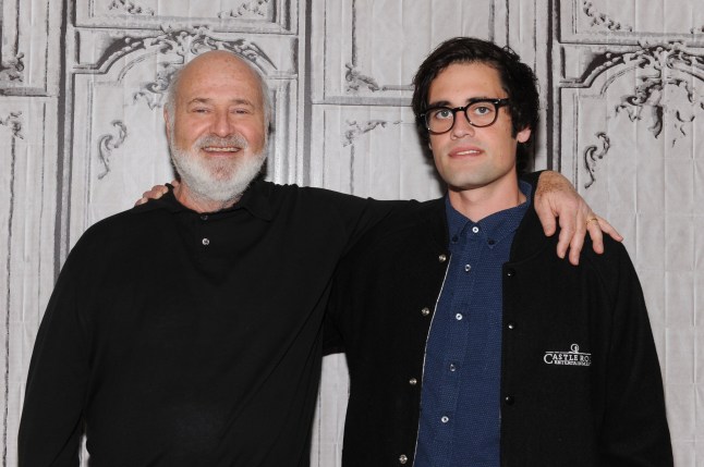 NEW YORK, NY - MAY 04: (L-R) Director Rob Reiner and his son Nick Reiner attend AOL Build Presents: