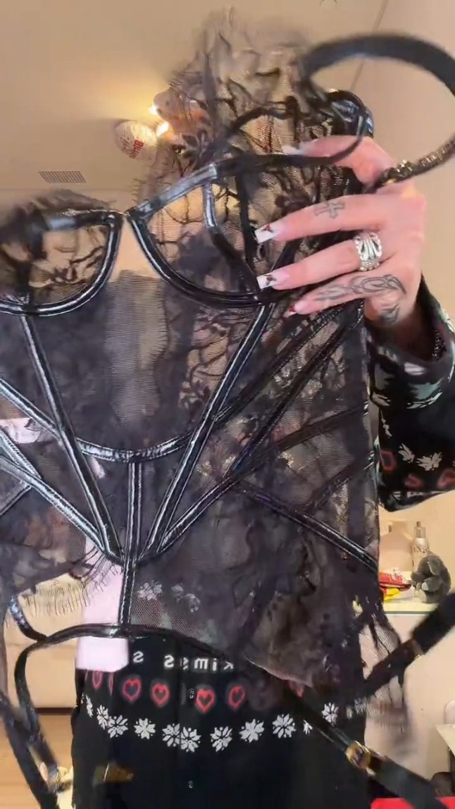 Alabama Barker shows off her haul of Christmas presents from her family and her