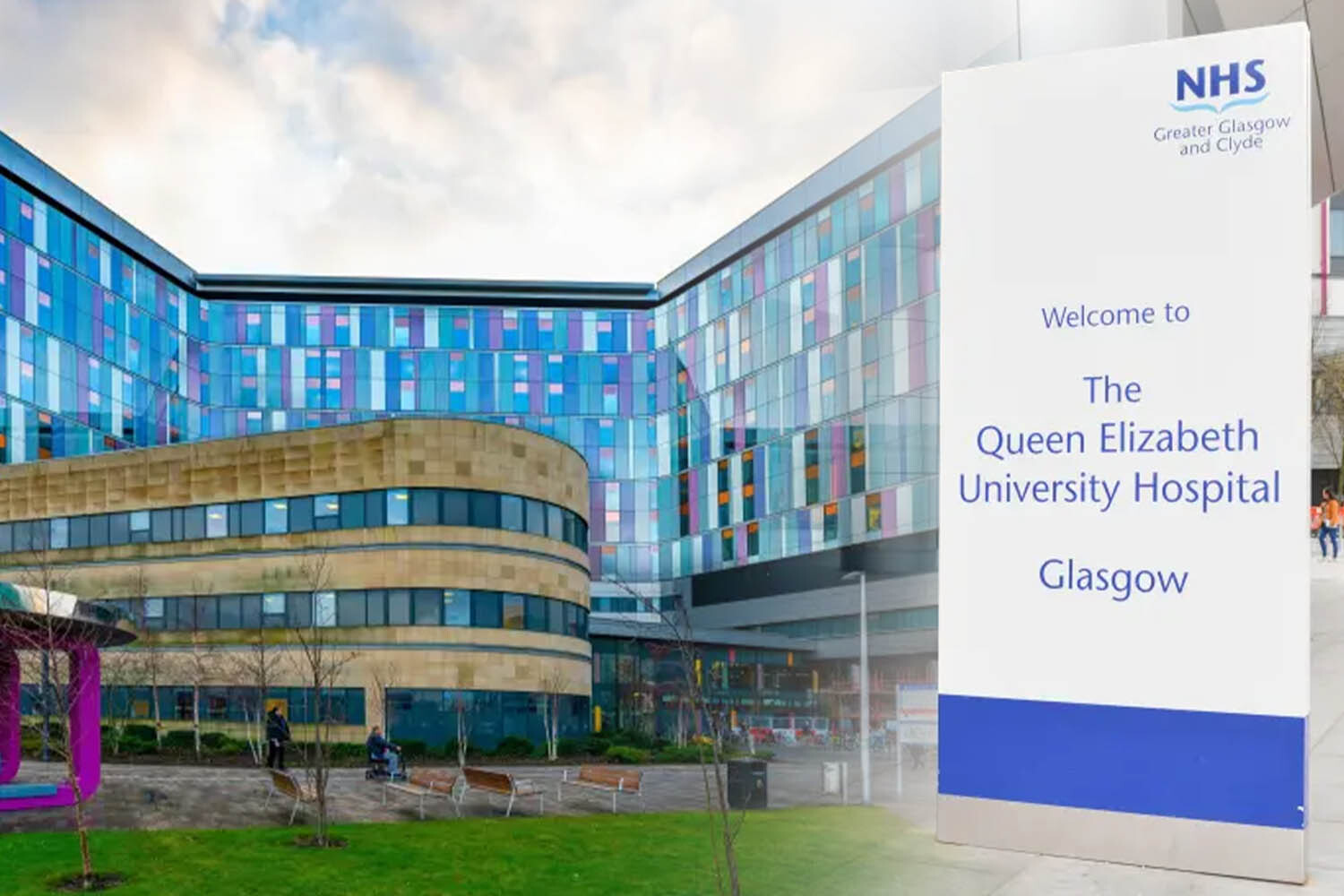 The Queen Elizabeth University Hospital in Glasgow.