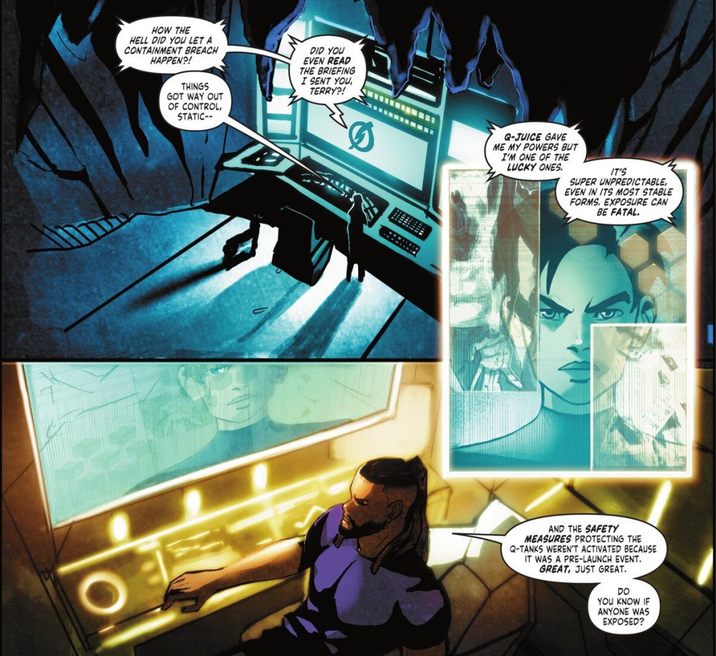 Terry and Virgin talk in Batman Static Beyond #2
