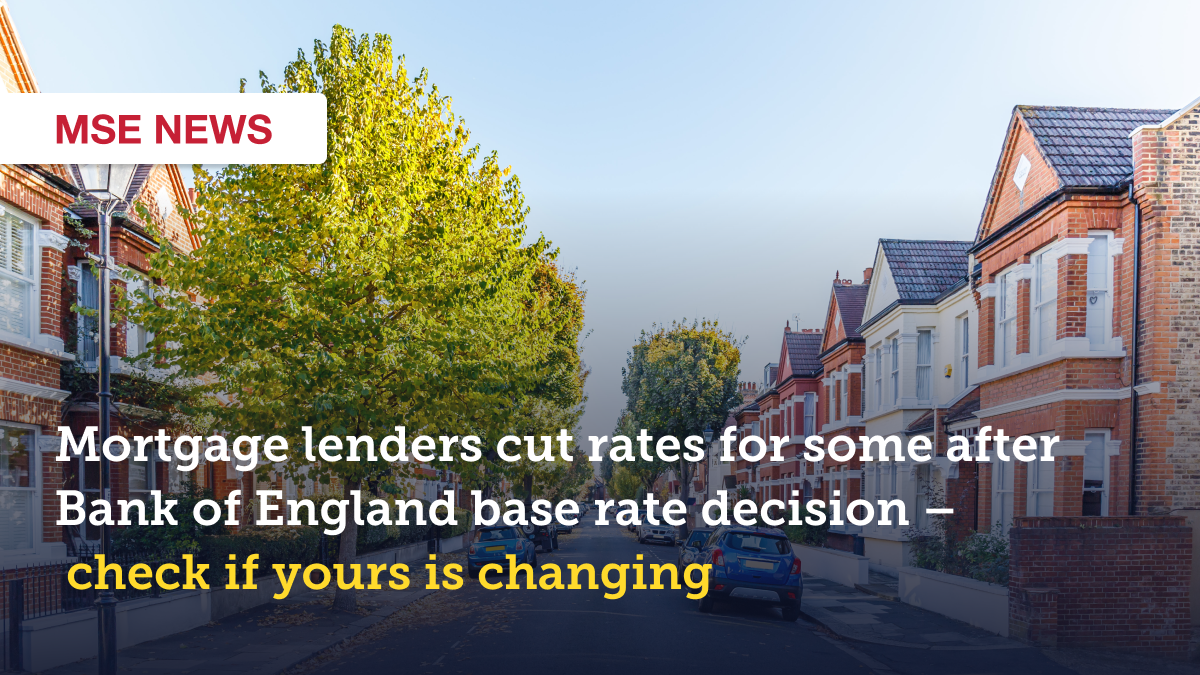 Mortgage lenders cut rates for some after base rate decision