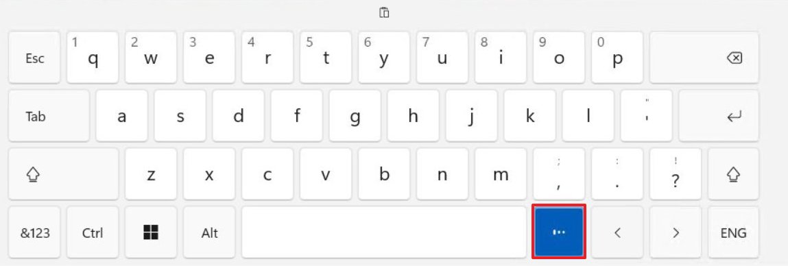 Voice Typing on Touch Keyboard