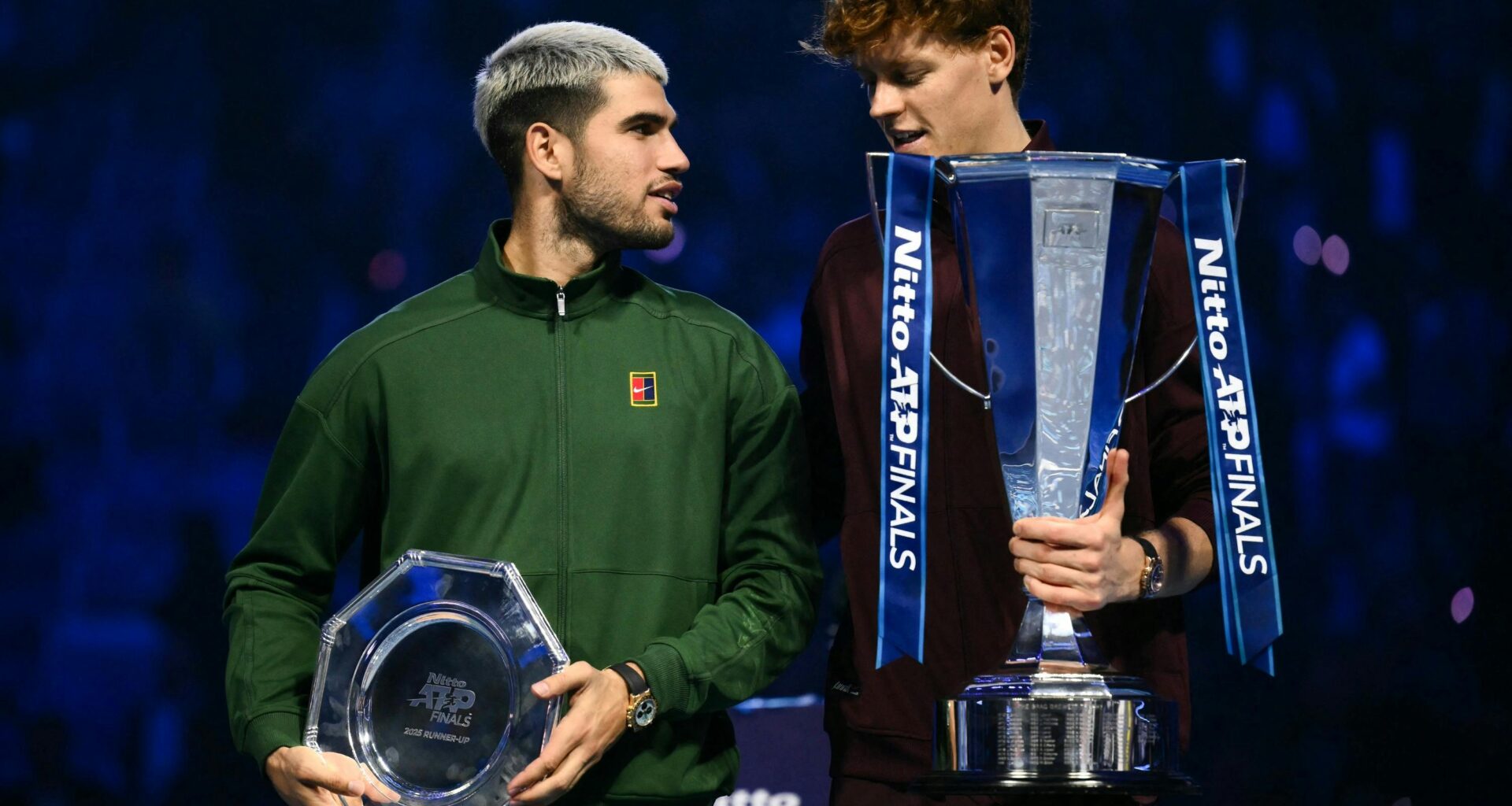 Carlos Alcaraz & Jannik Sinner / Photocall trophée Finales ATP Turin