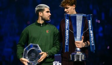 Carlos Alcaraz & Jannik Sinner / Photocall trophée Finales ATP Turin