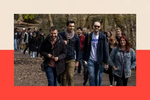 The Great Friendship Project People walking through a London park