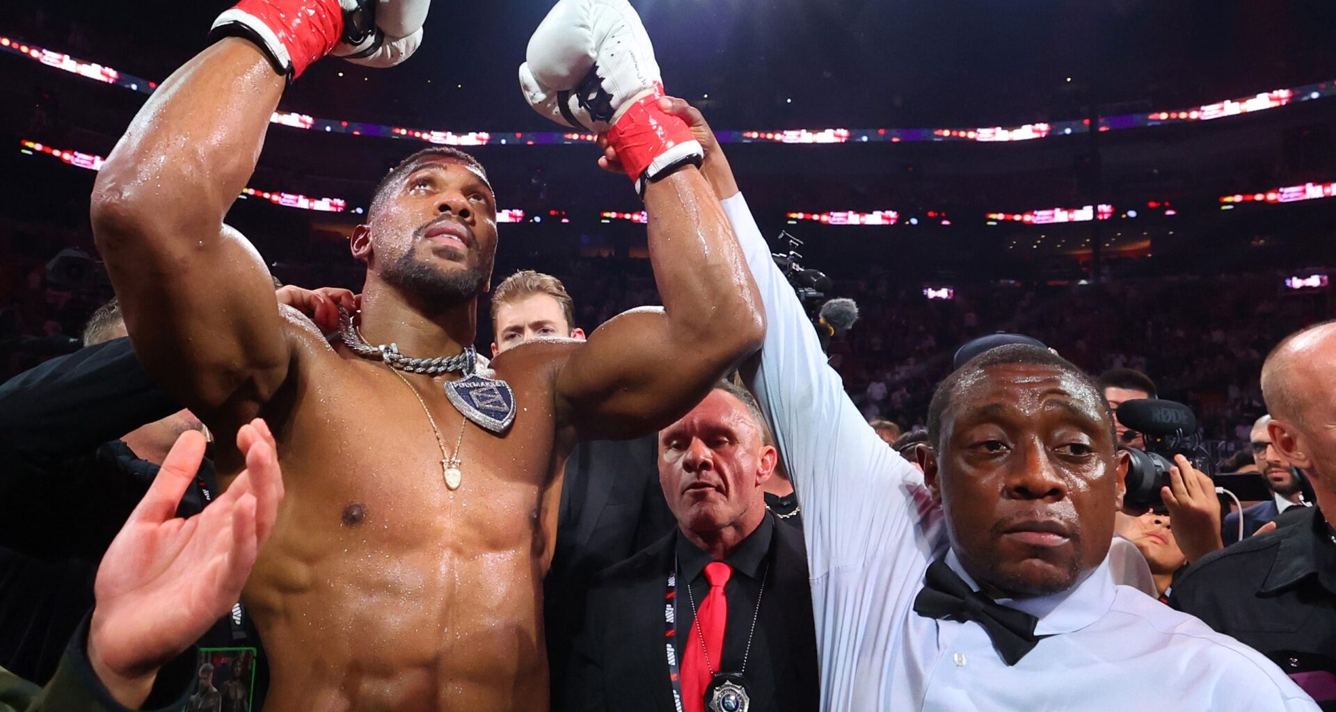 Anthony Joshua's preferred next fight option over Tyson Fury named after Jake Paul win