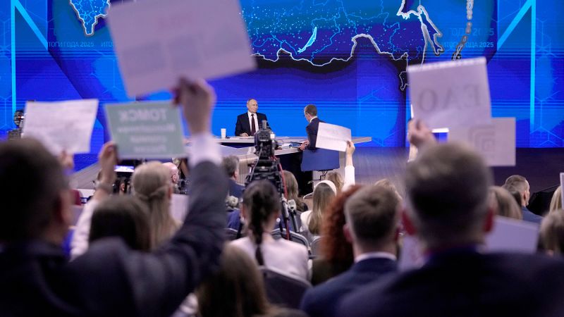 In marathon year-end press conference, Putin looks back in anger