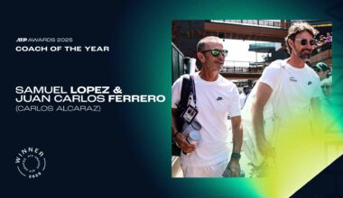 Juan Carlos Ferrero & Samuel Lopez win Coach of the Year in the 2025 ATP Awards | ATP Tour