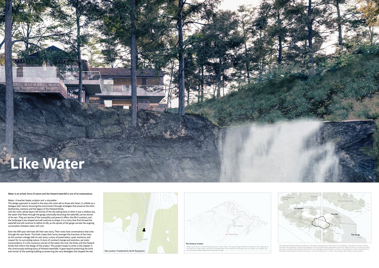 Howard Waterfall Retreat Competition: Buildner’s Winners Explore Multigenerational Living and Topography - Image 34 of 41