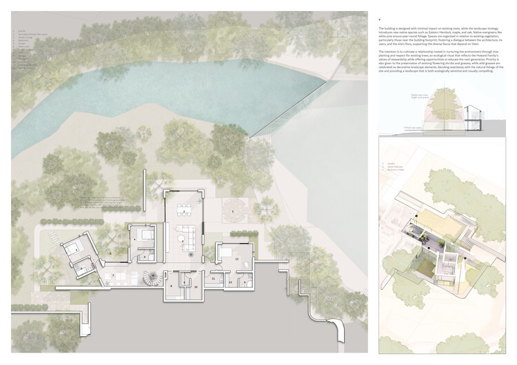 Howard Waterfall Retreat Competition: Buildner’s Winners Explore Multigenerational Living and Topography - Image 36 of 41