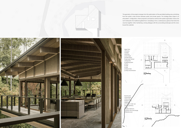 Howard Waterfall Retreat Competition: Buildner’s Winners Explore Multigenerational Living and Topography - Image 39 of 41