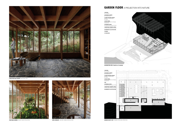 Howard Waterfall Retreat Competition: Buildner’s Winners Explore Multigenerational Living and Topography - Image 3 of 41