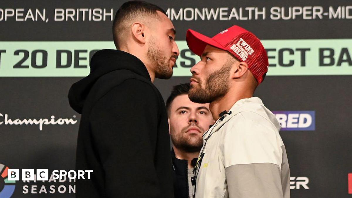 Callum Simpson and Troy Williamson stand face to face