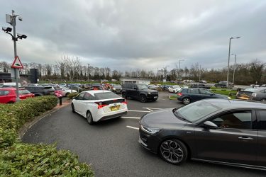 Queues at the Capitol Centre on Tuesday 23 December Pic: Blog Preston