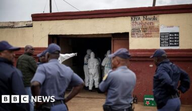 Eleven arrested over mass shooting in South Africa tavern