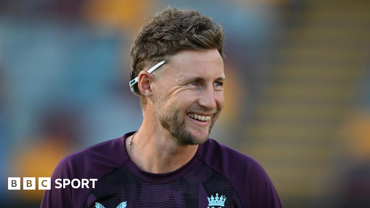 England batter Joe Root smiles during practice