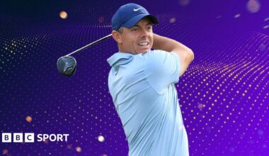 Rory McIlroy with the Sports Personality of the Year trophy