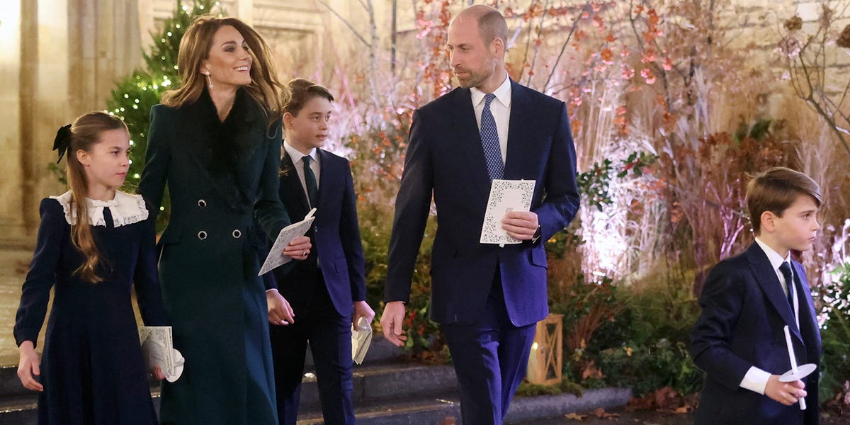 Photos of the Wales Family At Their "Together At Christmas" Carol Service