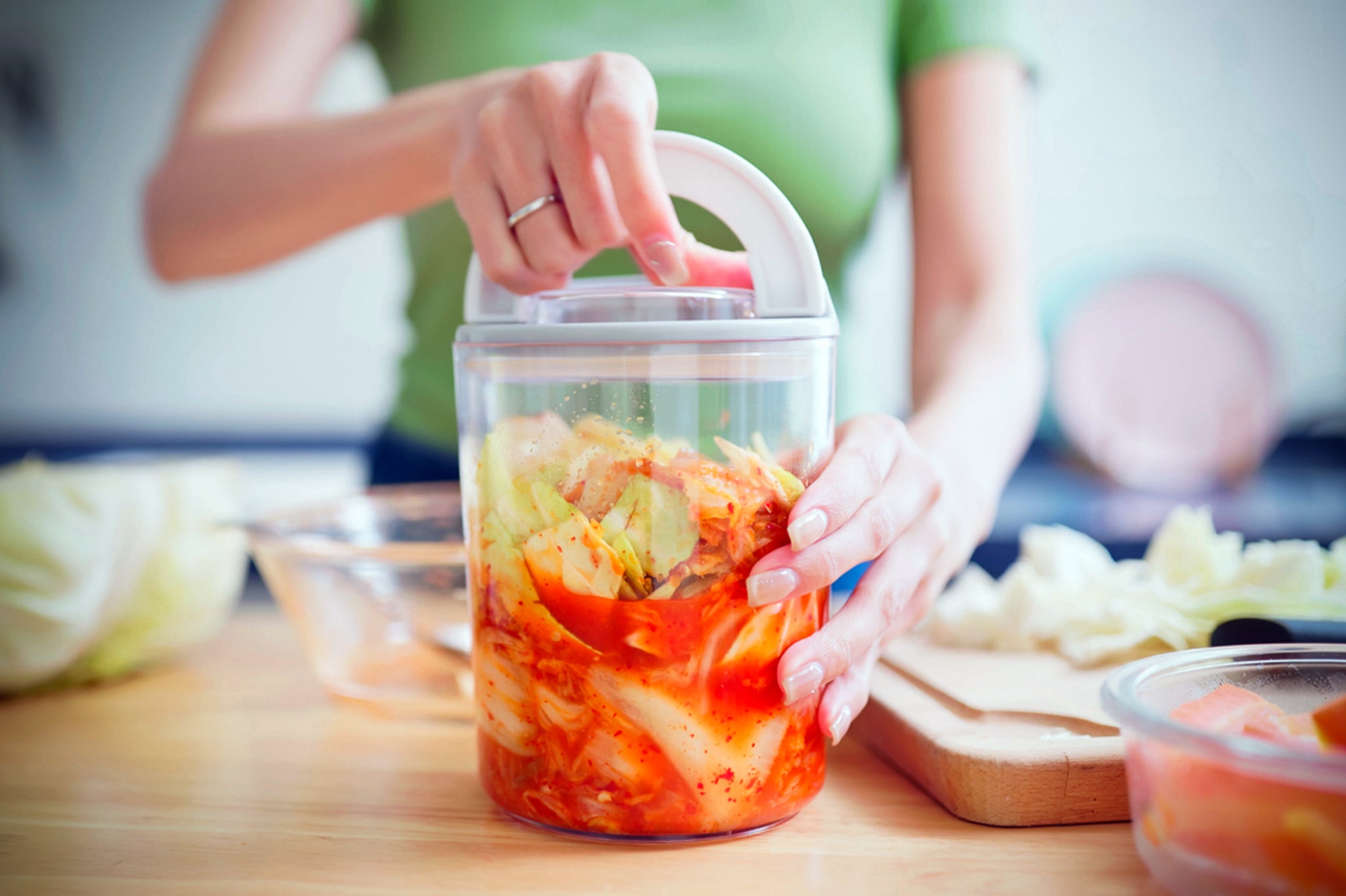 Fermented foods such as kimchi can contribute to a more diverse gut microbiome and improved gut health
