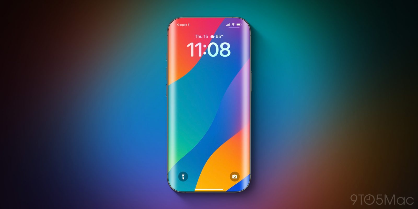 Would you accept this compromise for the 20th anniversary iPhone? | Render shown with no visible bezels or cutouts