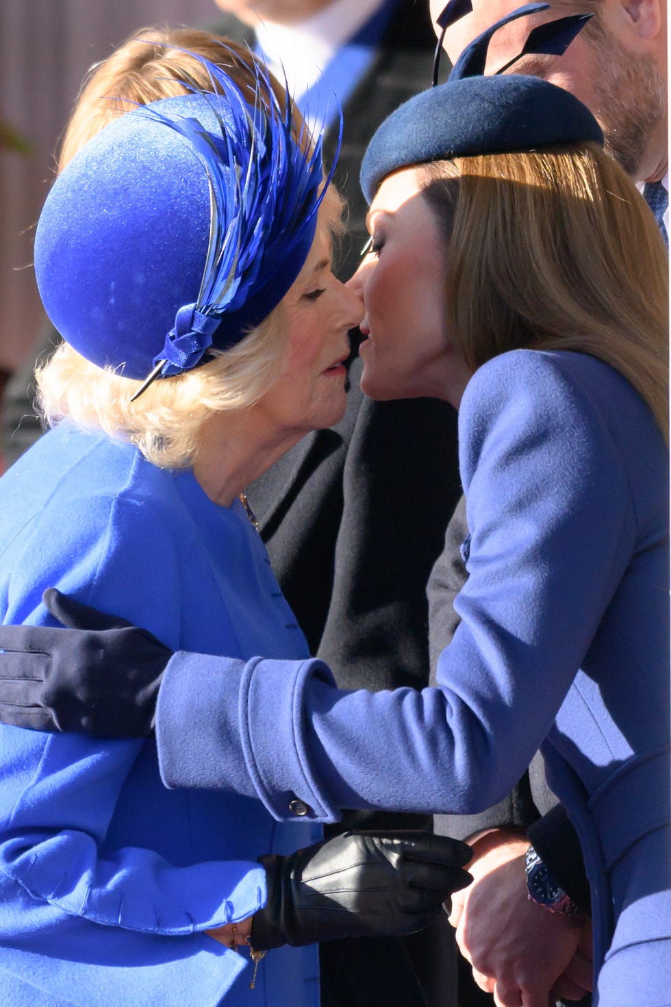 kate middleton breaks major royal protocol with queen camilla kiss