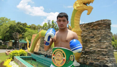 Thammanoon Niyomtrong, aka Knockout CP Freshmart, wins vacant title - Boxing Scene